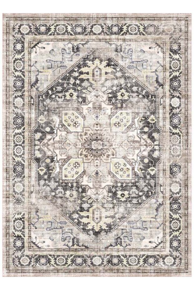 Carpet Rug Anti-Slip- Size- 122 x 183 (4x6 ft) | Color- Blac