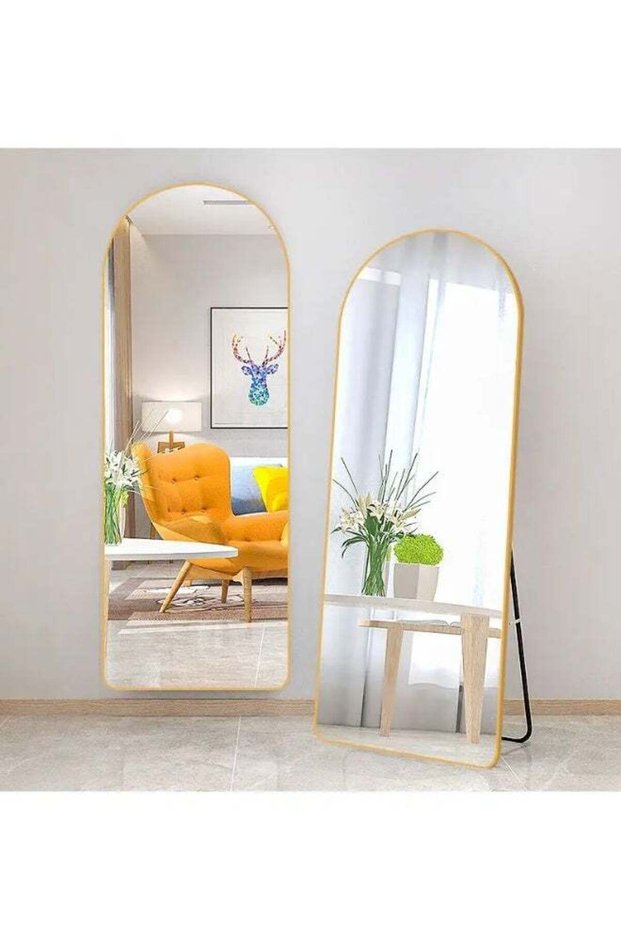 Full Length 160x50 cm Arched Shape Mirror With Stand, Arched