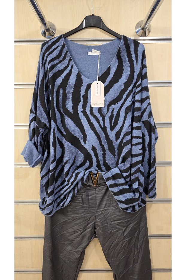 Italian Thin Sweater Angora Blended