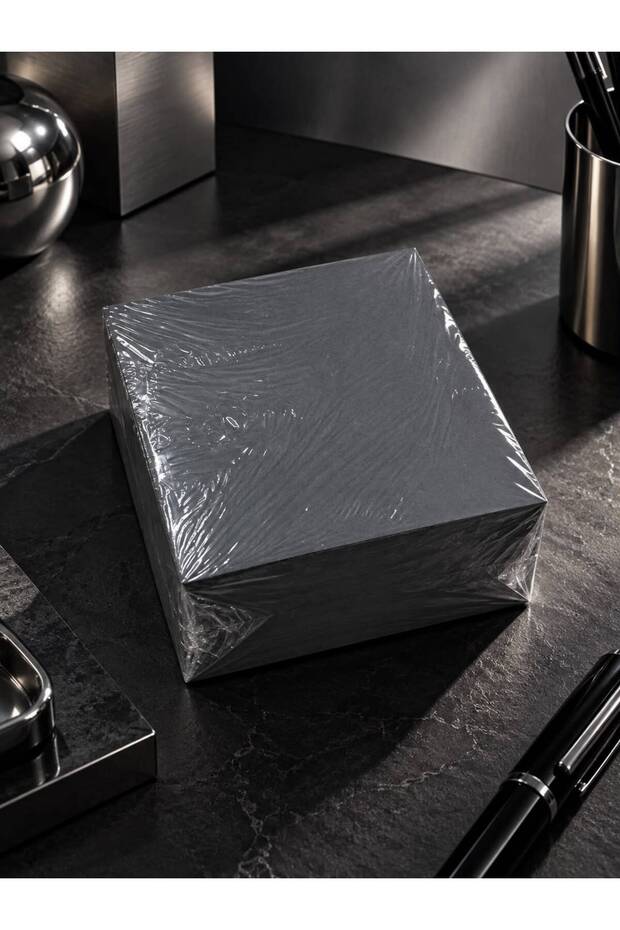 دفتر ملاحظات مكعب الشكل، 8x8 سم، ورق ملاحظات غير لاصق، ورق ملاحظات ملون باللون الرمادي والأخضر، ورق بديل للدفتر