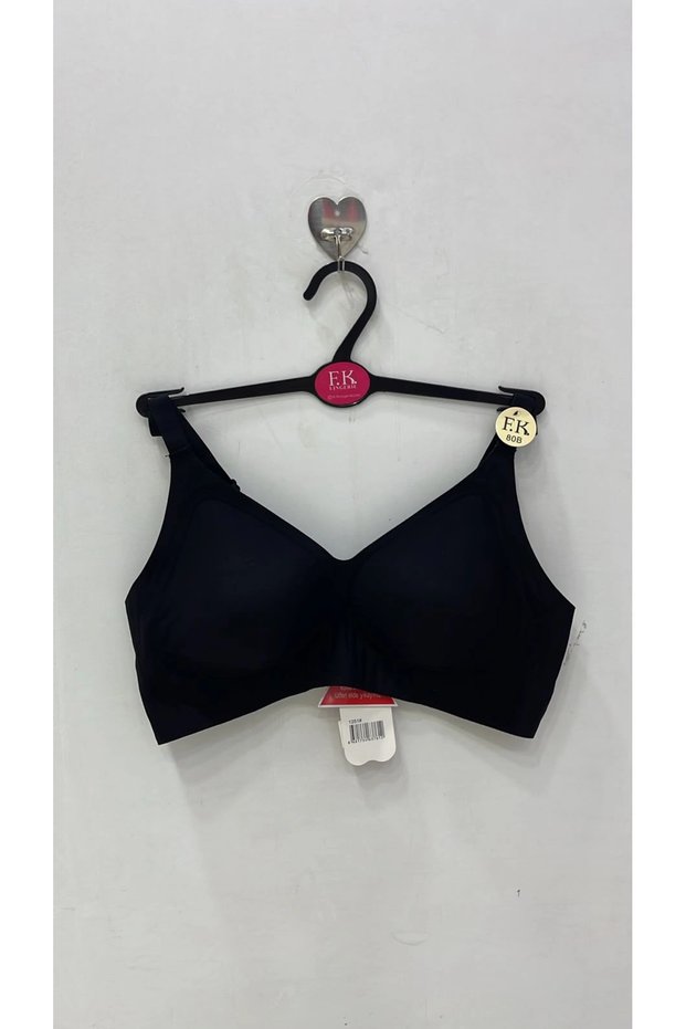 Fk Women's Ice Silk Fabric Laser Cut Seamless Bra Without Underwire with Removable Sponge Pads