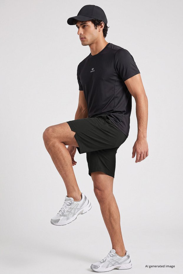 Khaki Standard Fit Men's Shorts - 81315