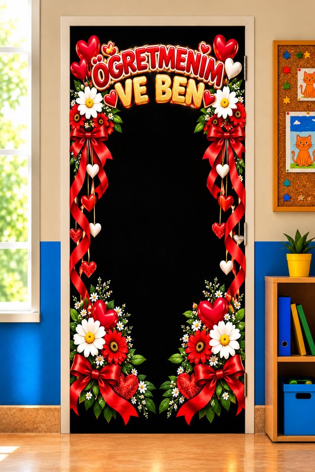 Elastic Door Decoration, Fabric Door Dressing, November 24Th Teachers' Day, Classroom Door, School Event Door Decoration