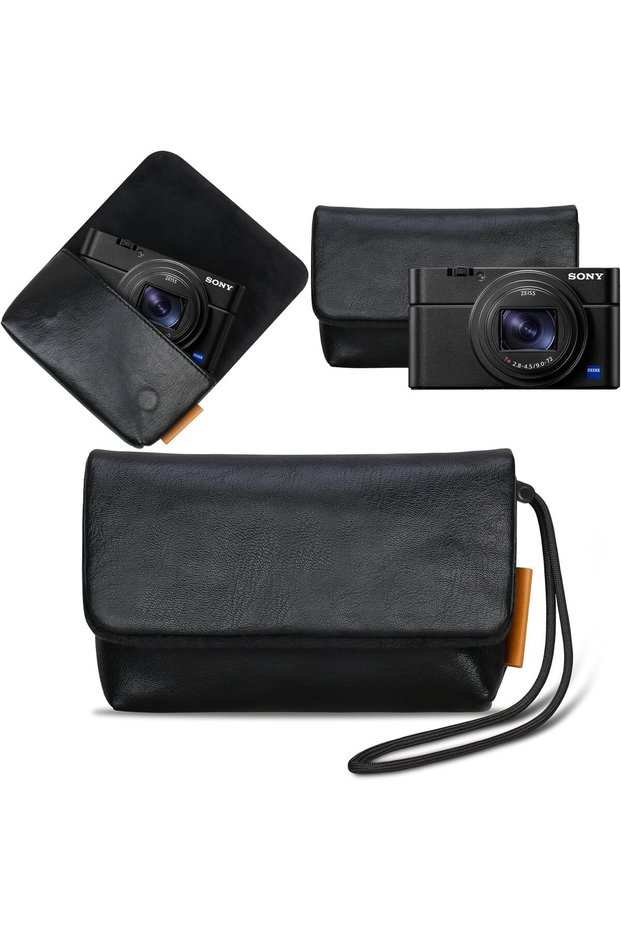 حقيبة كاميرا لسوني RX100 VII/RX100 VI/RX100 V IV، باللون الأسود