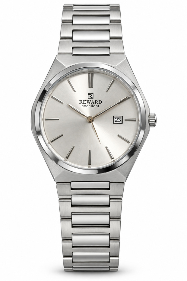 Men's Calendar Metal Cord Classic Analog Wrist Watch 2 Years Guarantee
