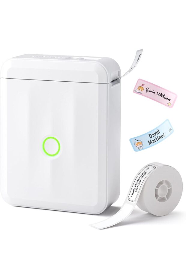 D110 Upgrade Label Printer, Mini Bluetooth Labelling Device, Self-Adhesive, Portable Sticker Printer