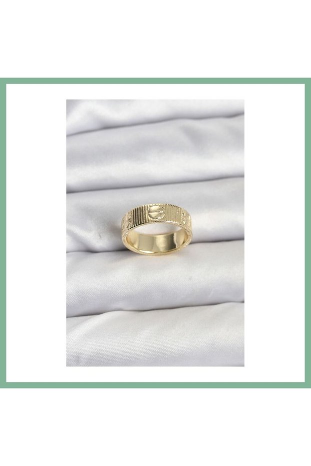 Gold Color Model Women's Ring Bsk2026