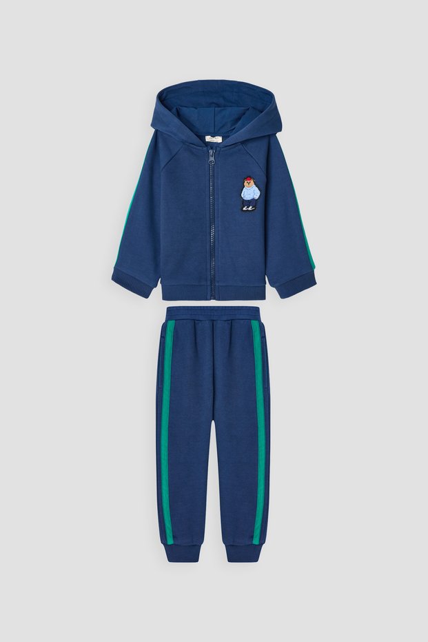 Baby Boy Navy Blue Tracksuit Set