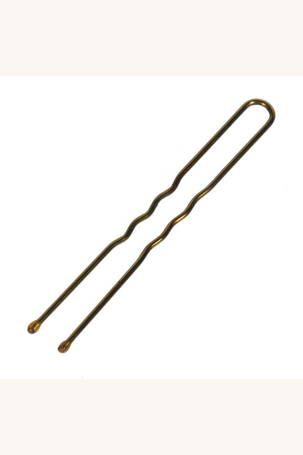 Set 40 ace de păr bronz, 6 cm
