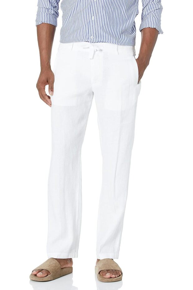 Men's Drawstring Linen Pant