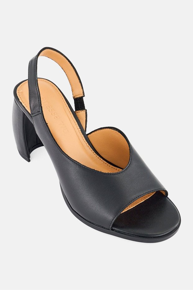 Women Luna Slingback Sandals, Black