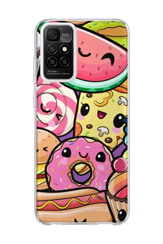 Redmi 10 2022 Compatible Cute Watermelon Sweet Printed Transparent Phone Case