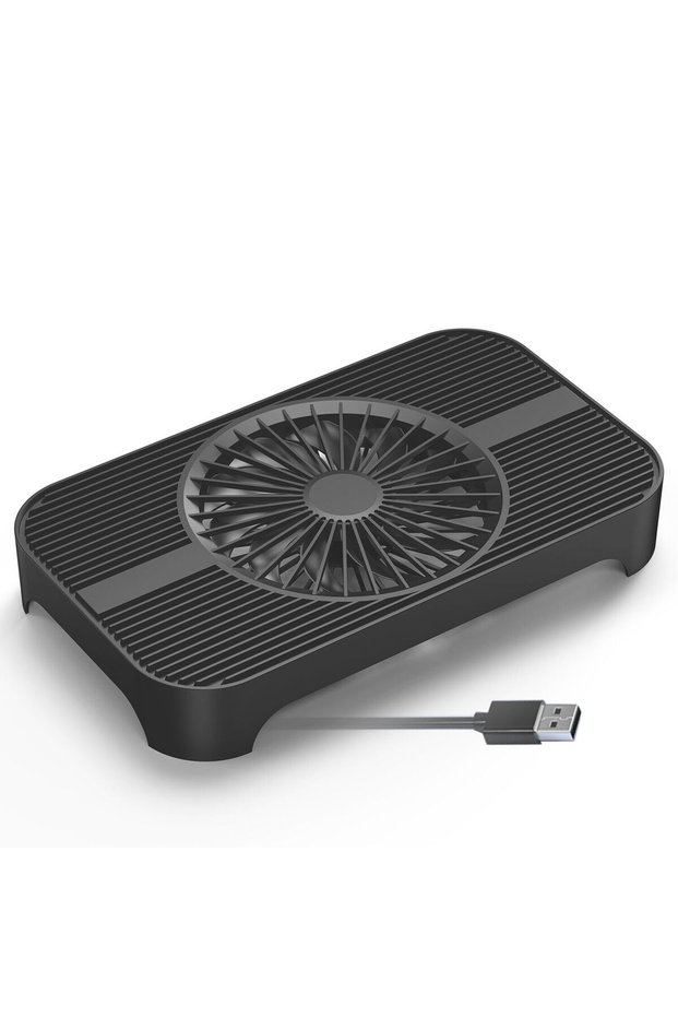 مروحة تبريد أجهزة الشبكة عبر USB، مروحة هادئة بتدفق هواء 65.8CFM بجهد 5 فولت USB، مروحة حامل للراوتر