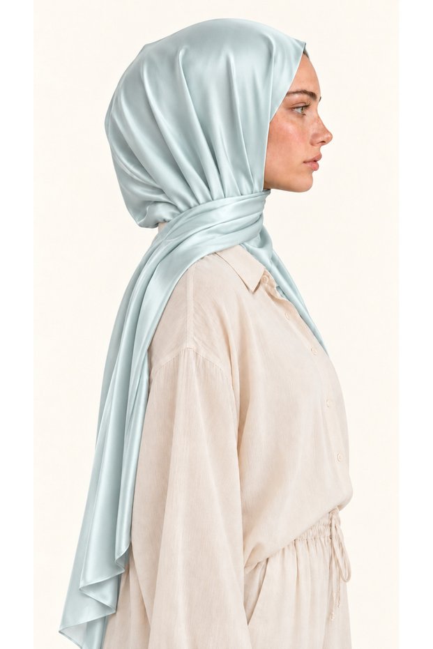 Flowy Sandy Shawl - Ice Blue