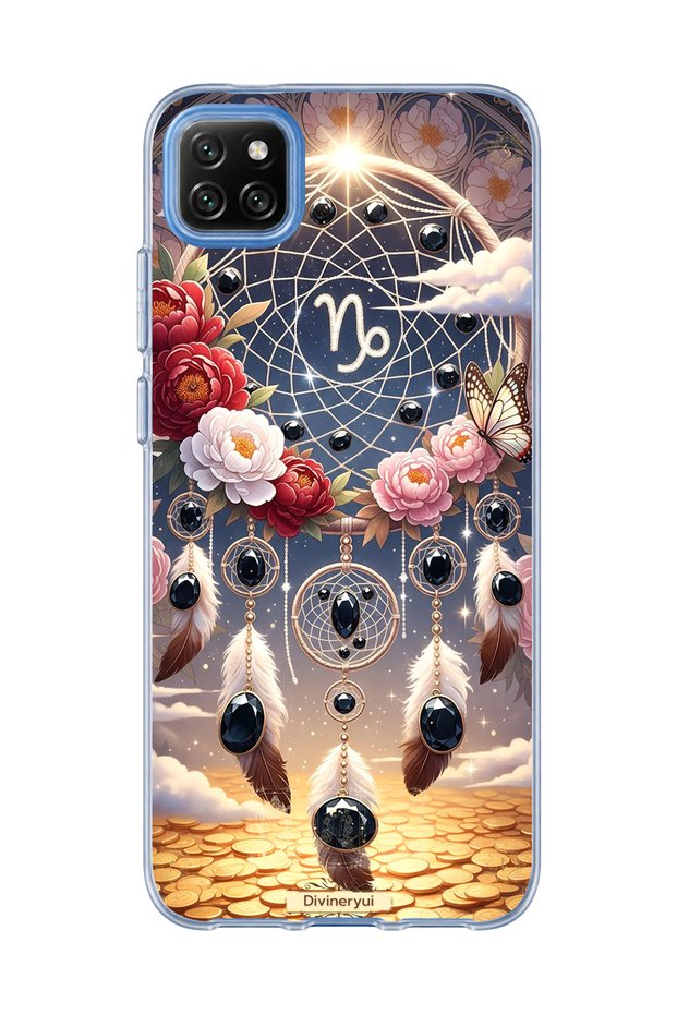 Redmi 9C Compatible Capricorn Sign Printed Transparent Phone Case