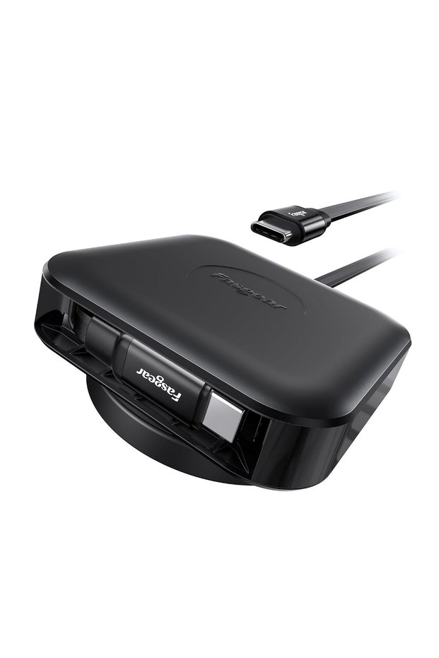 كابل USB-C قابل للسحب، سلك شحن بقوة 60 واط PD/PPS (2 متر، أسود)