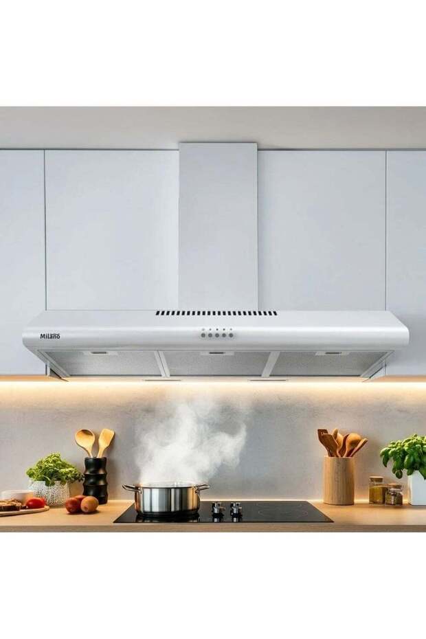 Kitchen Hood 90Cm White