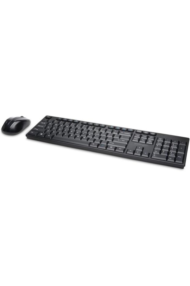 Pro Fit Low-Profile Wireless Desktop Set With Spill-Proof Keyboard With Multimedia Keys, Ambidextrou