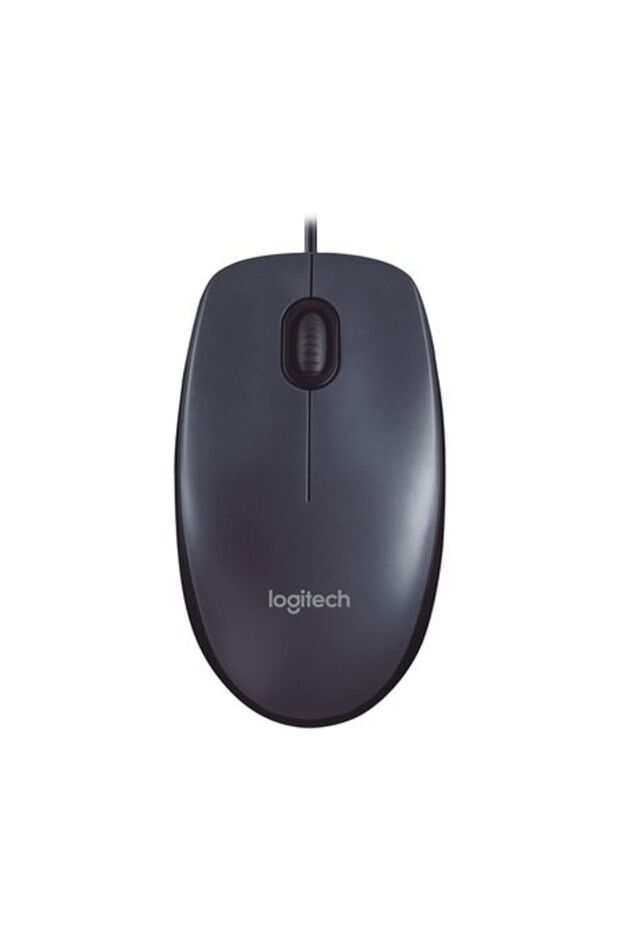 M100 Wired Optical Mouse, USB, 1000 DPI, Black