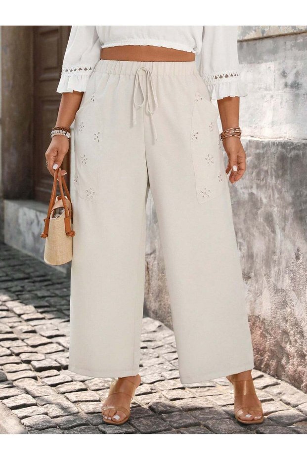 Pantaloni, crem