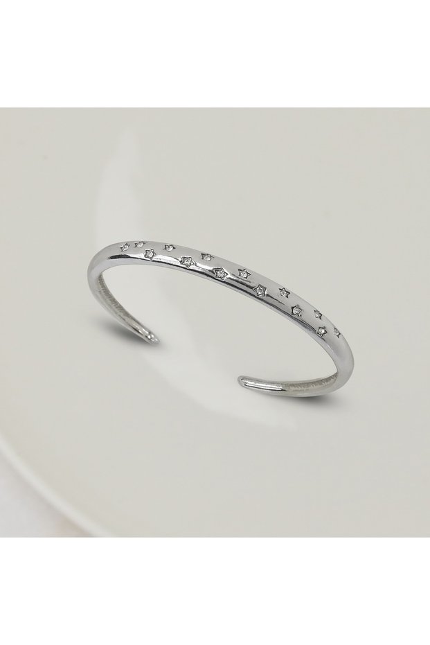 Steel Star Stone Bracelet