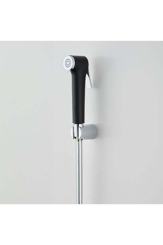 Milano Plus Rocket Shattaf Set - Matt Black Finish| Pvc Jet Spray With Trigger Control Handheld Bidet Sprayer Kit-Shattaf, Hose And Holder Fits All Standard Shower Hoses Bathroom Fixtures