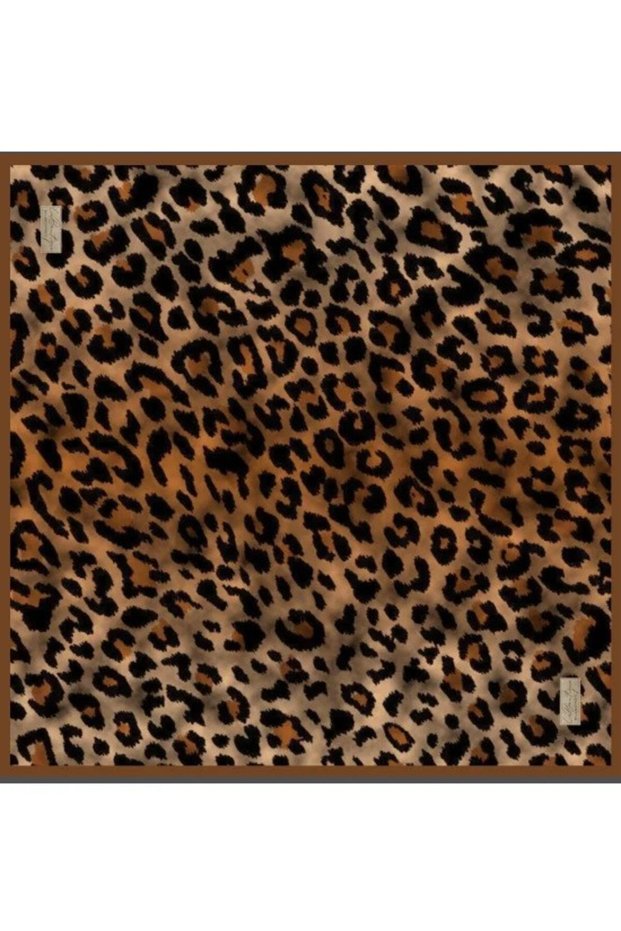 Fall Scarf 2464 02 Camel Leopard Pattern