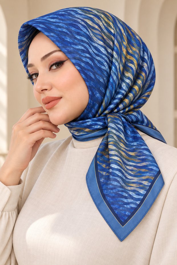 وشاح ناعم منقوش - 093