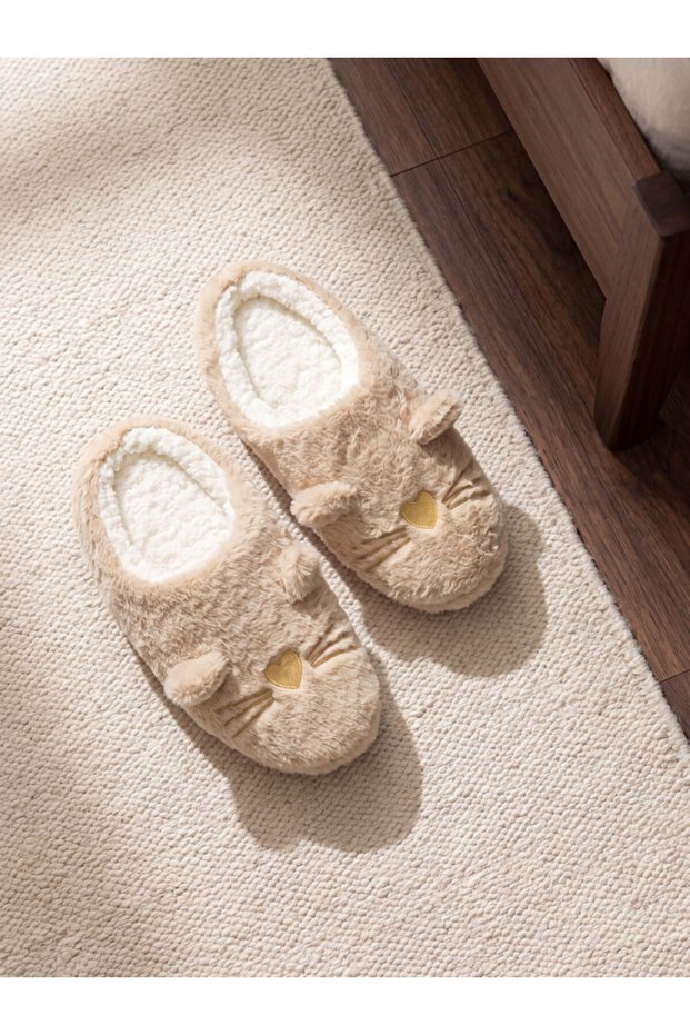 I Animal Figured Plush Women's House Slippers from Freezen Store