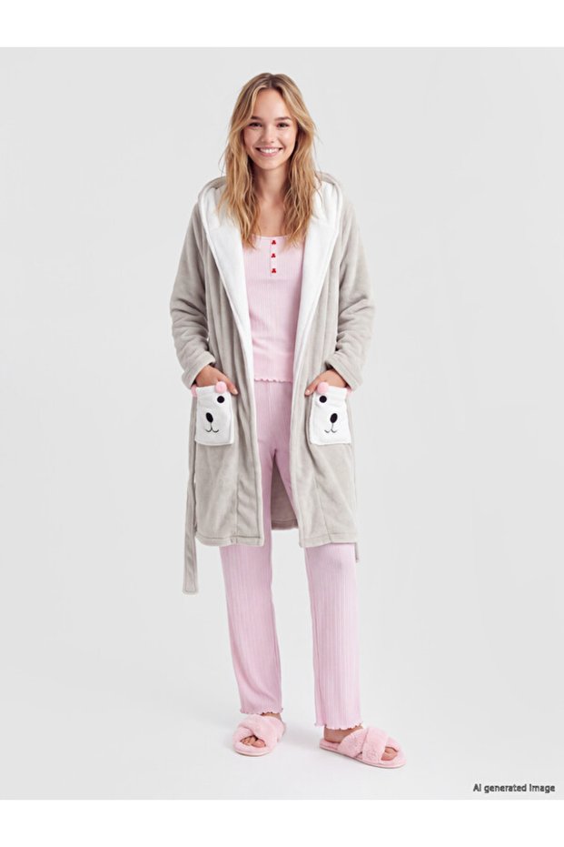 Timeless Clothing & Timeless Choices Women's Hooded Fleece Robe