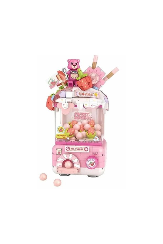Micro Block Gashapon Machine Pink 444 Pieces Lz1680