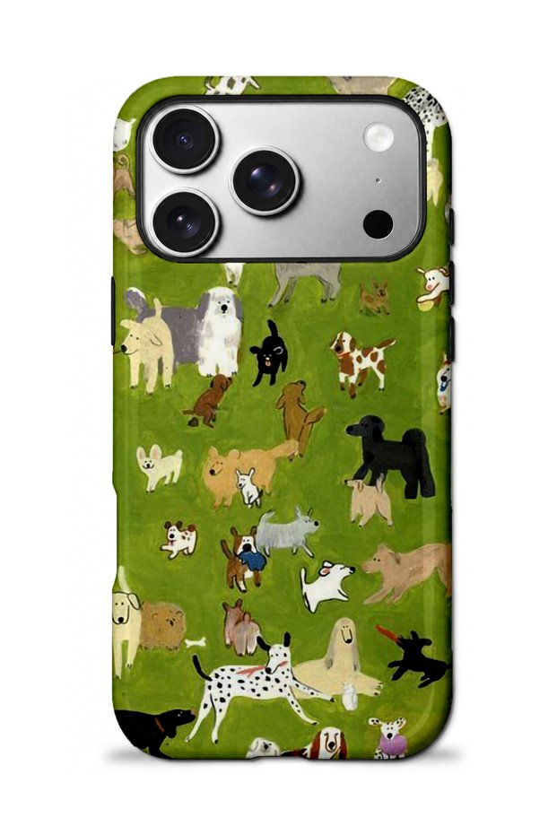 iPhone 17 Pro Compatible - Dog Yard, Double Layer Cover, Glossy Surface Protective Case