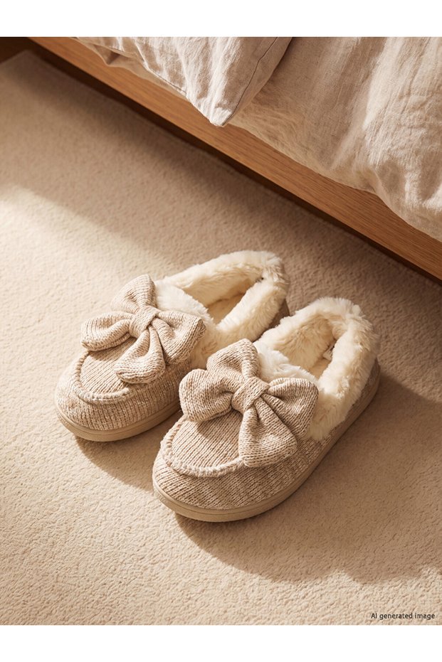 Esvab • Modern & Distinctive Women's Home Shoes with Bow Detail
