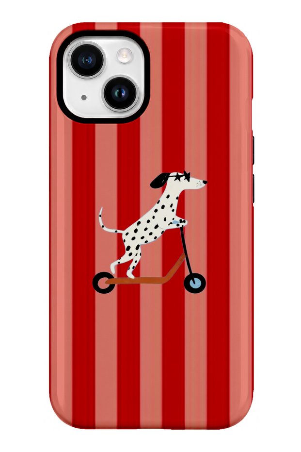 متوافق مع iPhone 15 - غطاء سكوتر كوبي، غطاء مزدوج الطبقات، غطاء حماية ذو سطح لامع