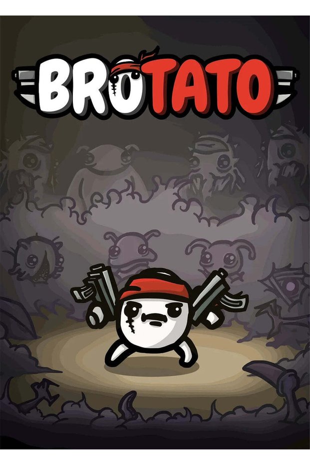 Brotato Gaming Metal Poster - Magnetic Wall Art Print