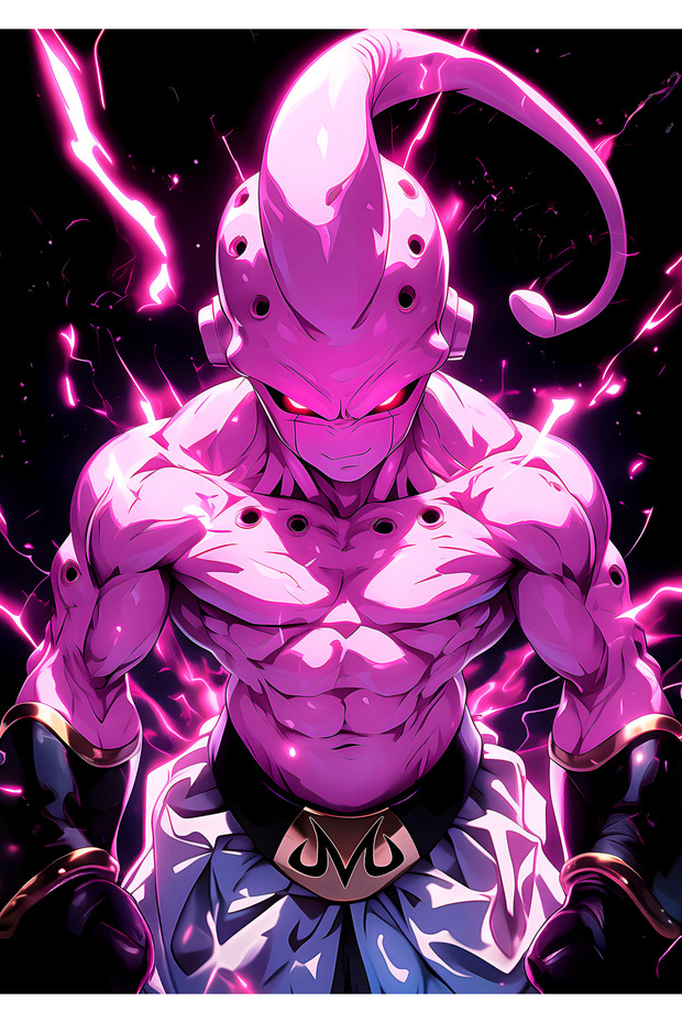 Majin Buu Anime Metal Poster - Magnetic Wall Art Print