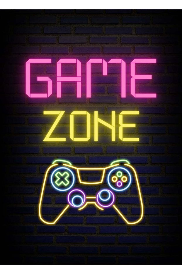 Game Zone Gaming Metal Poster - Magnetic Wall Art Print
