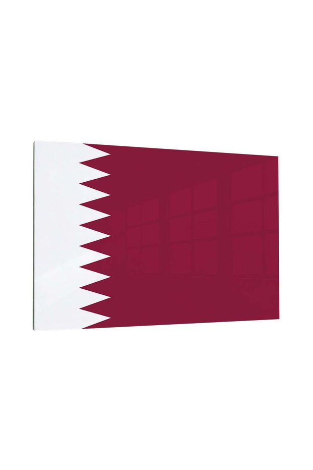 Qatar Flag Metal Poster - Magnetic Wall Art Print