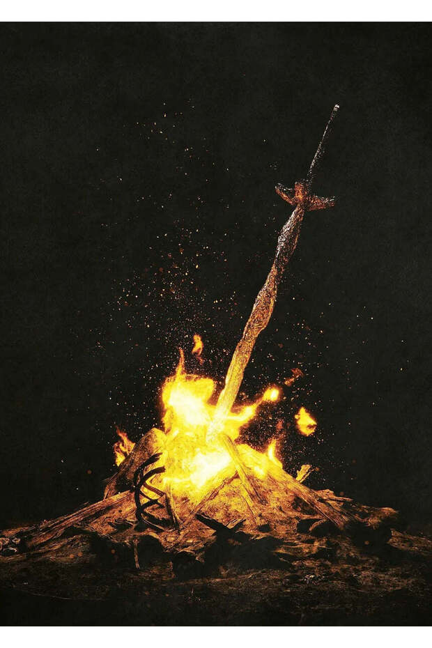 Bonfire Gaming Metal Poster - Magnetic Wall Art Print