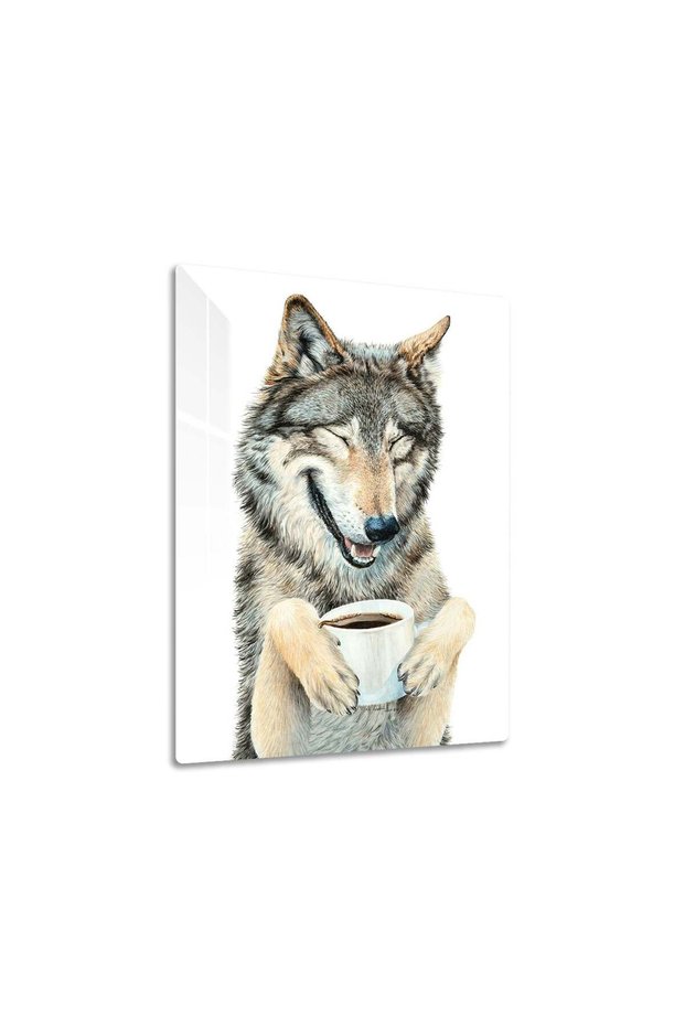 Coffee in the Moonlight Metal Poster - Magnetic Wall Art Print