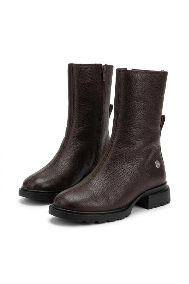8460 coffee genuine leather women's boots