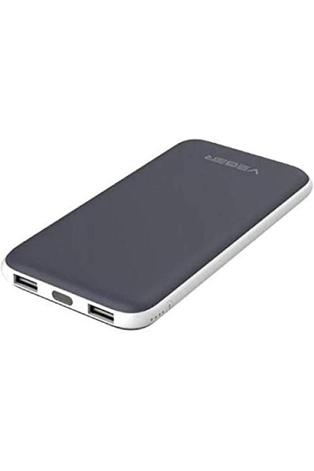 باور بانك 25000 مللي أمبير/ساعة، منفذي USB - V11 - أسود