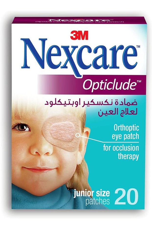 لاصقات العين البصرية 3M 1537 Opticlude، مقاس جونيور، 20 قطعة