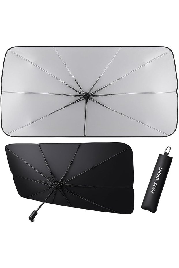 Car Sunshade Windshield ستارة شمسية قابلة للطي لزجاج السيارة الأمامي عاكس للحماية من الأشعة فوق البن