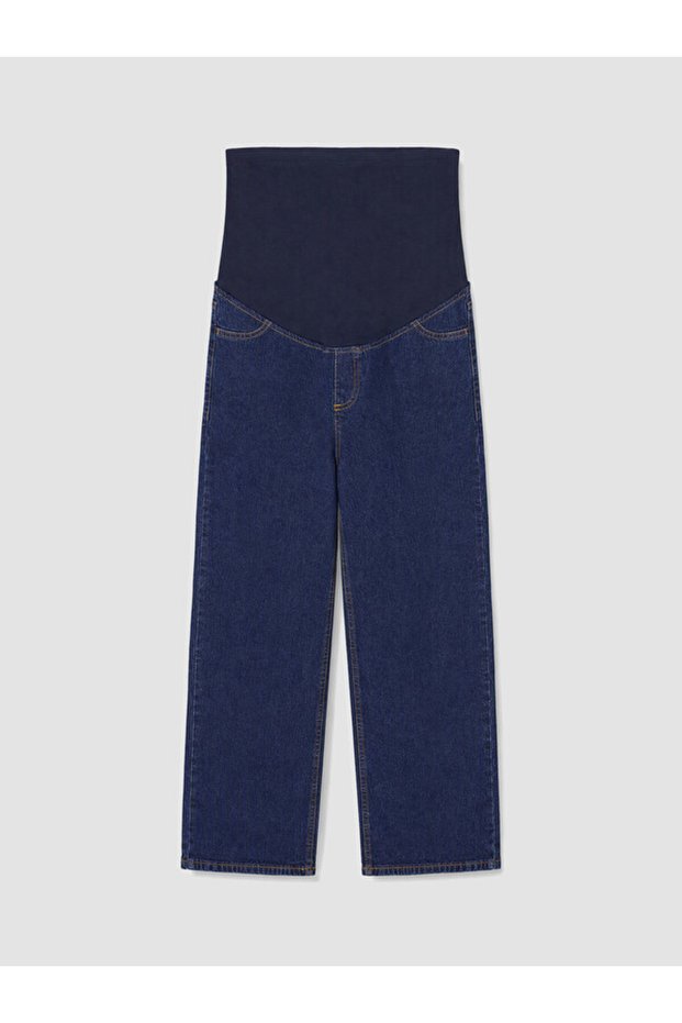 Rmz Clothing Difference: Straight-Leg Maternity Jeans with Panel Detailing.