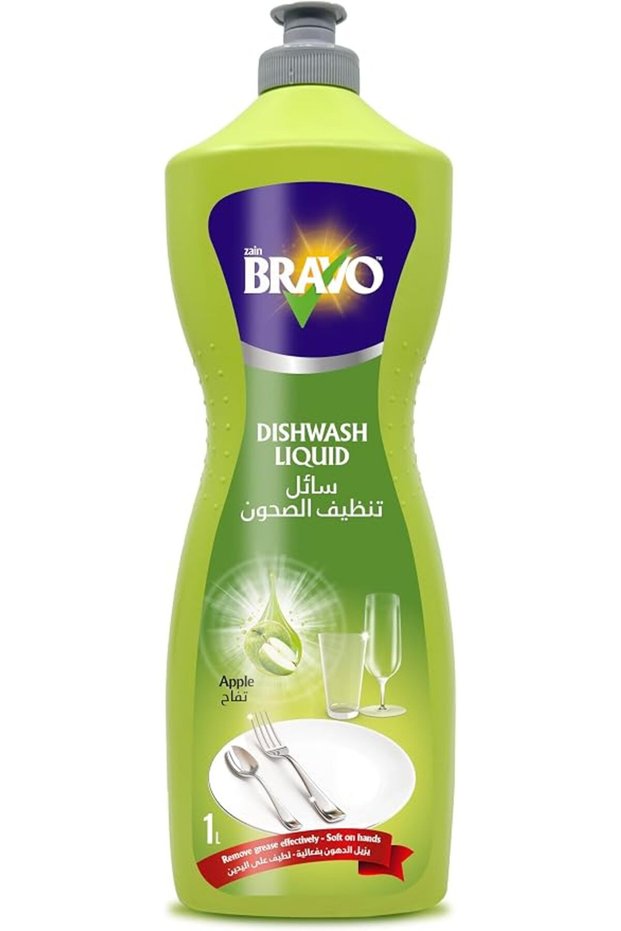 Bravo Apple Scented Dishwashing Liquid, 1 L