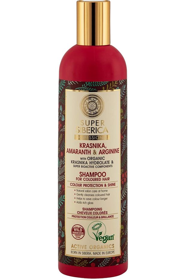 Super Krasnika, amaranth & arginine. Shampoo for Coloured Hair, 400 ml