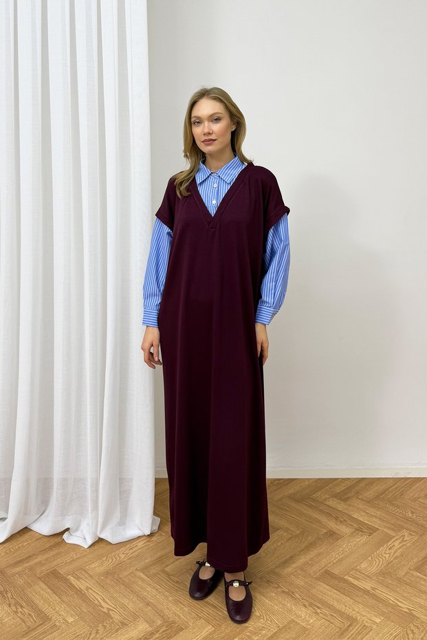 Shirt Garnished Dress 4-62501