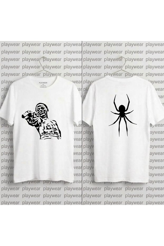Spider-Tee Printed 100% Cotton Crew Neck T-Shirt