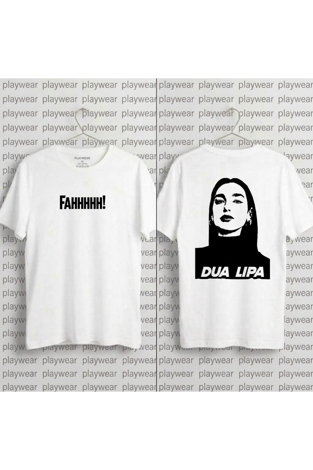 Dua-Lipa Printed 100% Cotton Crew Neck T-Shirt